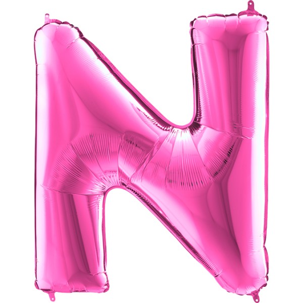 Grabo Folienballon Buchstabe N Fuxia 100cm/40"