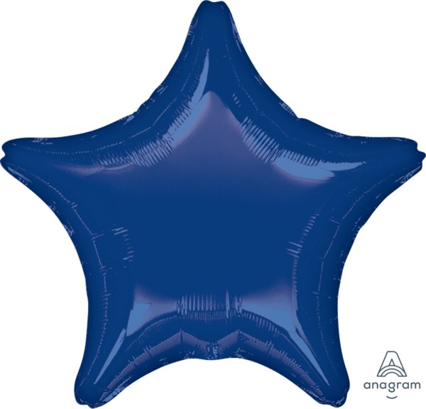 Anagram Folienballon Stern Navy Blue 50cm/ 20"