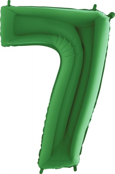 Grabo Folienballon Zahl 7 Green 100cm/40"