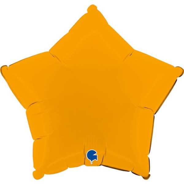 Grabo Folienballon Star Matte Mustard 45cm/18"