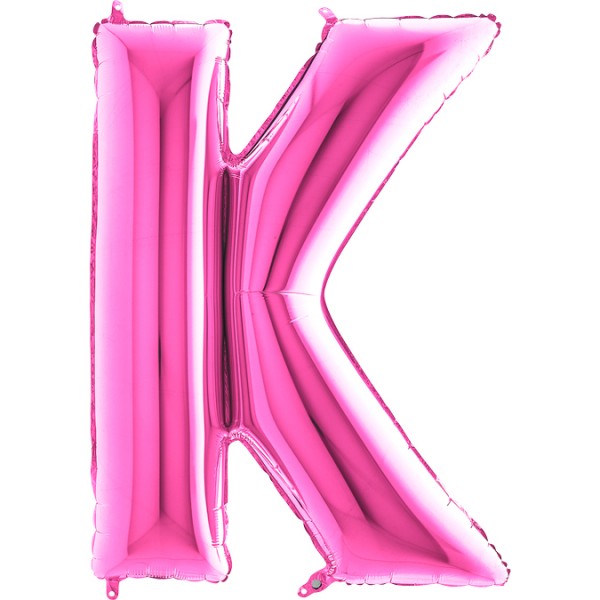 Grabo Folienballon Buchstabe K Fuxia 10cm/40"