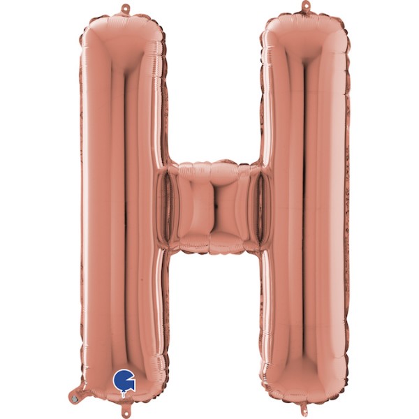 Grabo Folienballon Buchstabe H Rose Gold 100cm/40"