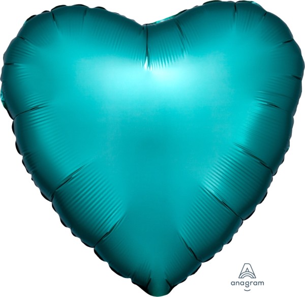 Anagram Folienballon Herz Satin Luxe Jade 45cm/18"