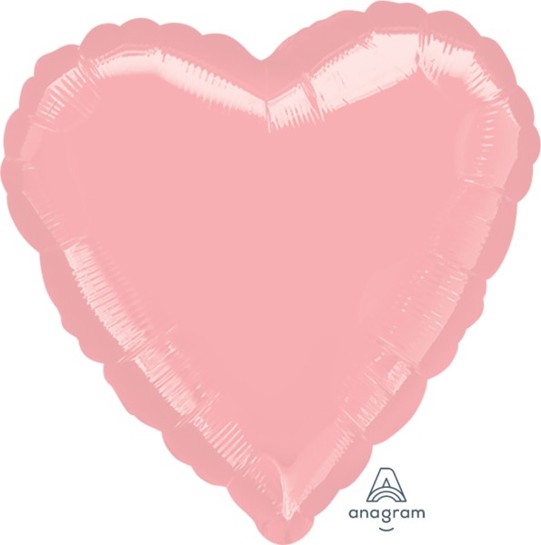 Anagram Folienballon Jumbo Herz Metallic Pearl Pastel Pink 80cm/32"