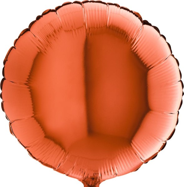 Grabo Folienballon Rund Orange 45cm/18"