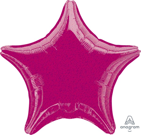 Anagram Folienballon Stern Fuchsia Dazzler 50cm/20"