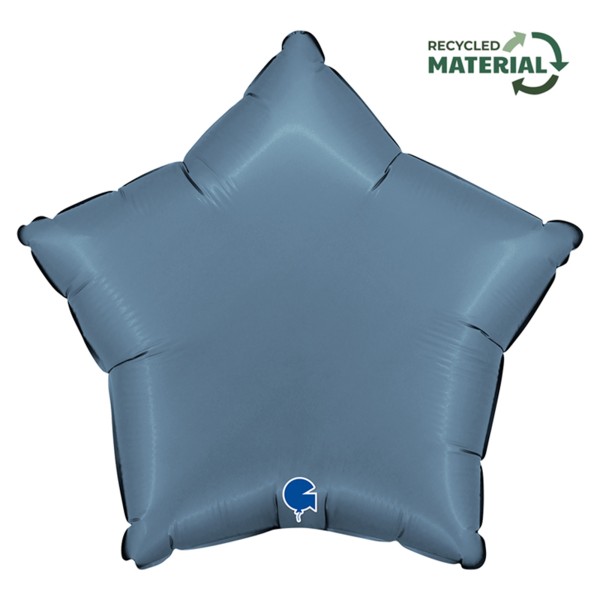 Grabo Folienballon Star Satin Blue Jeans 45cm/18"
