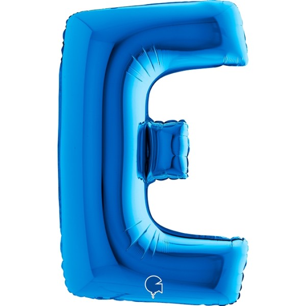 Grabo Folienballon Buchstabe E Blue 100cm/40"