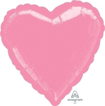 Anagram Folienballon Herz 45cm Durchmesser Metallic Rosa (Metallic Pink)