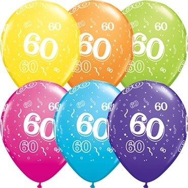 Qualatex Latexballon 60-A-Round Tropical Assorment 28cm/11" 25 Stück