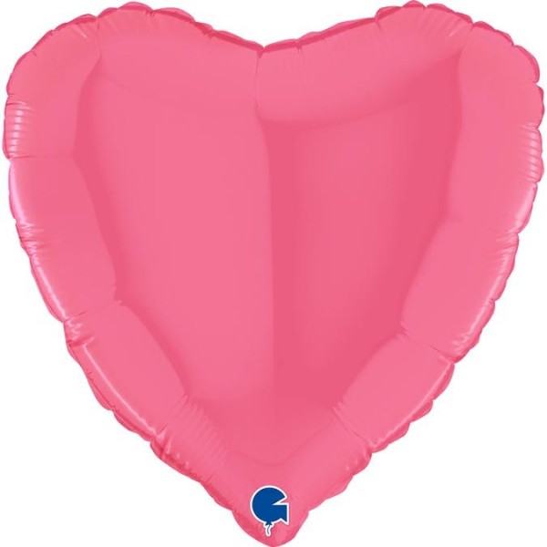Grabo Folienballon Heart Bubble Gum 45cm/18"