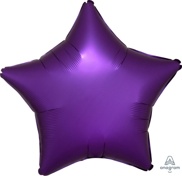 Anagram Folienballon Stern Satin Purple Royale 50cm/20"