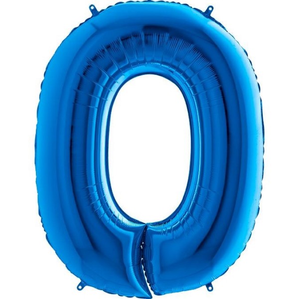 Folienballon Zahl Blau 100cm/40"
