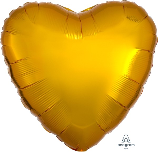 Anagram Folienballon Herz Metallic Gold 45cm/18"