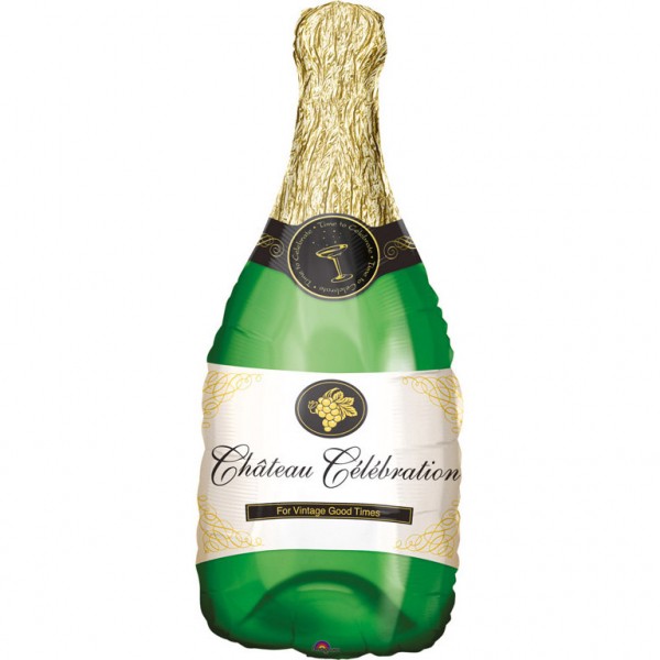 Anagram Riesenluftballon "Champagnerflasche" 90cm/36"