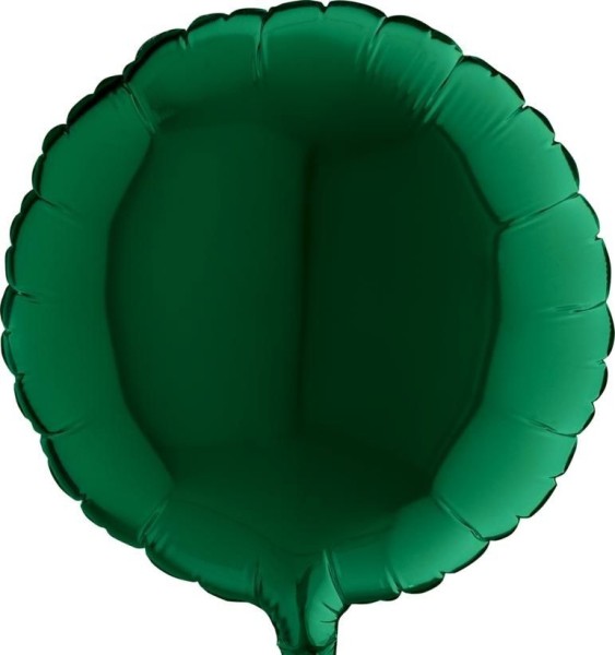 Grabo Folienballon Rund Dark Green 23cm/9"