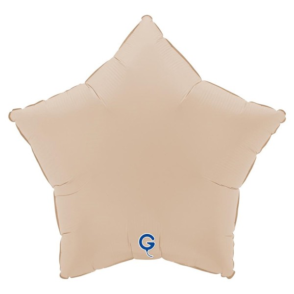 Grabo Folienballon Star Soft Matte Cappuccino 45cm/18"