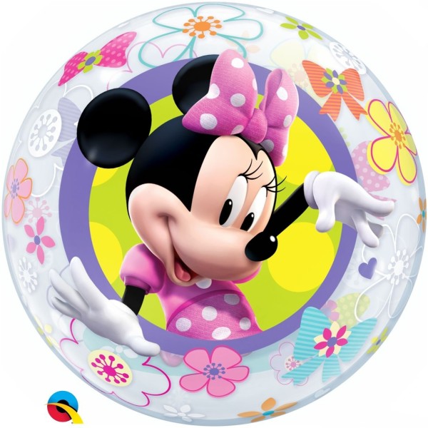 Qualatex Bubble Minnie Mouse Bow-Tique 55cm/22"