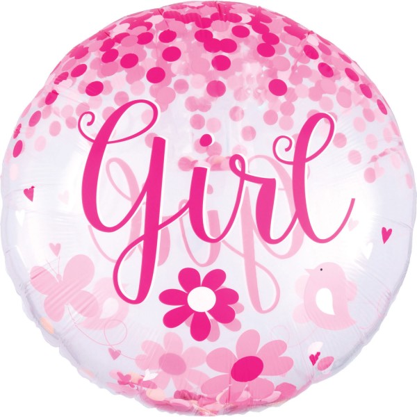 Anagram Folienballon "Baby Girl" 70cm/27"