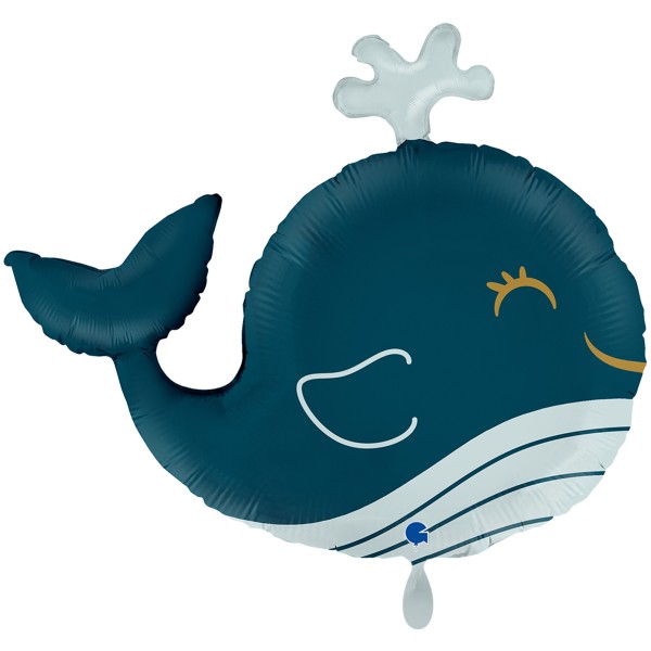 Grabo Folienballon XXL Funny Whale 90cm/34"