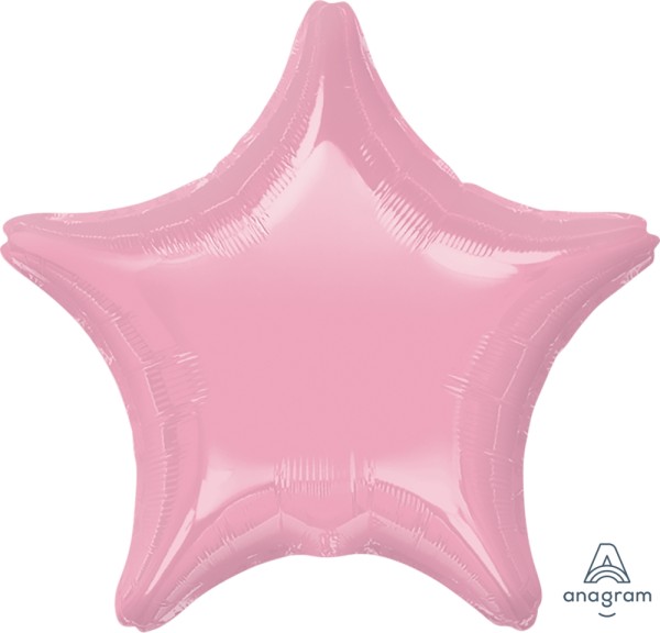 Anagram Folienballon Stern Iridescent Pearl Pink 50cm/20"