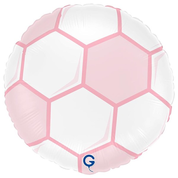 Grabo Folienballon Soccer Ball Pink 45cm/18"