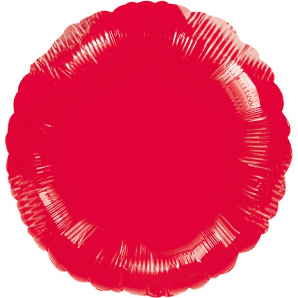 Anagram Folienballon Rund Metallic Red 45cm/18"