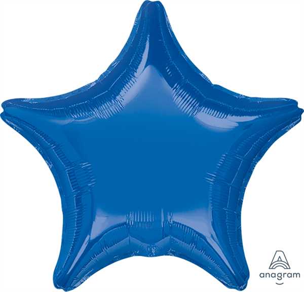 Anagram Folienballon Stern Dunkelblau (Dark Blue) 20"