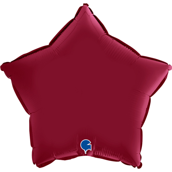 Grabo Folienballon Star Satin Cherry 45cm/18"