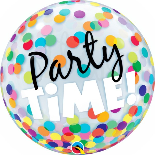 Qualatex Bubble Party Time! Colorful Dots 55cm/22"