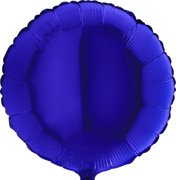 Grabo Folienballon Rund Blue Capri 45cm/18"
