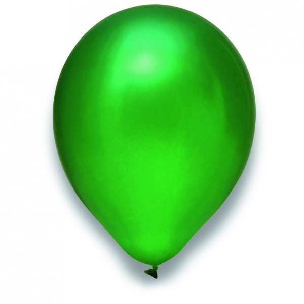 Globos Luftballons Metallic Grün Naturlatex 30cm/12" 100er Packung