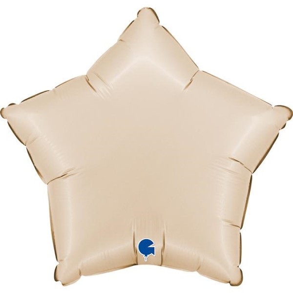 Grabo Folienballon Star Satin Satin Creme 45cm/18"