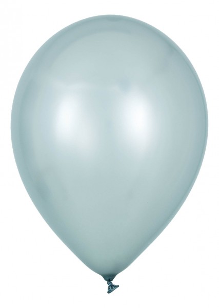 Perlmutt Luftballons Hellblau 30cm/12" 100 Stück