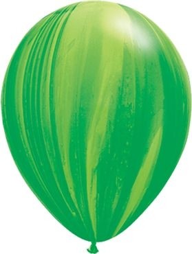 Qualatex Latexballon Green Rainbow SuperAgate 28cm/11" 25 Stück