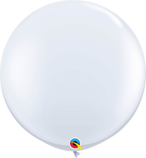 Qualatex Latexballon Standard White 90cm/3' 2 Stück
