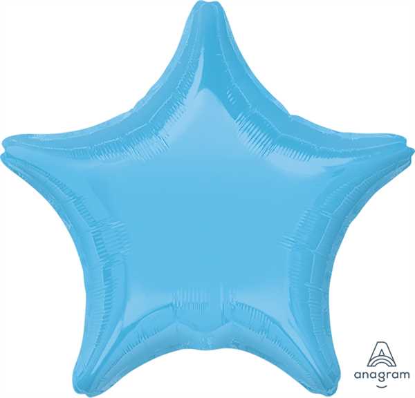 Anagram Folienballon Stern Hellblau (Pale Blue) 50cm/20"