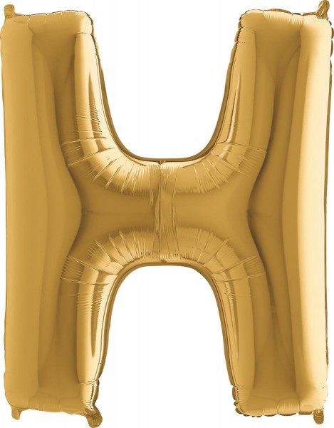 Grabo Folienballon Buchstabe H Gold 100cm/40"