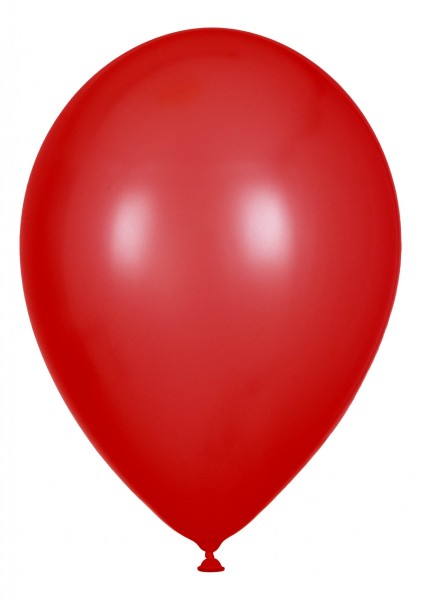 Globos Luftballons Rot Naturlatex 30cm/12" 100er Packung