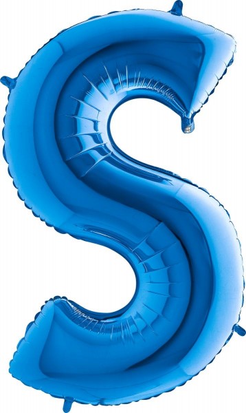 Grabo Folienballon Buchstabe S Blue 100cm/40"