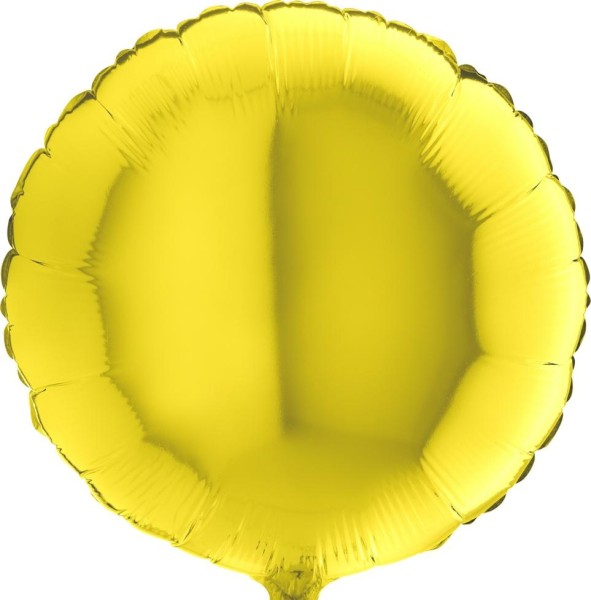 Grabo Folienballon Rund Yellow 45cm/18"