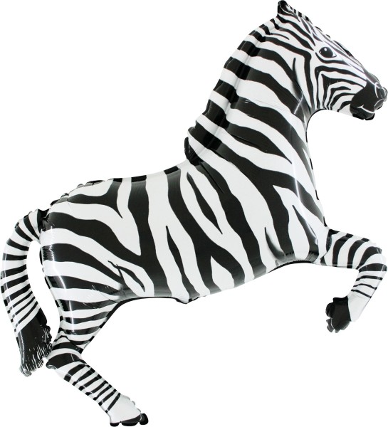 Grabo Folienballon Zebra Black 100cm/39"