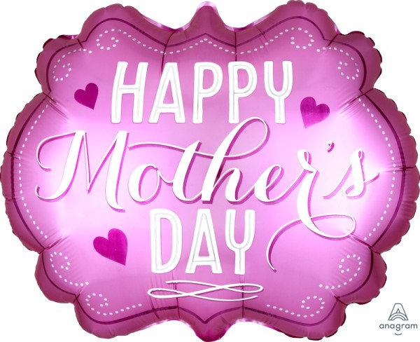 Anagram Folienballon "Happy Mothers Day" Pink 62cm/24"