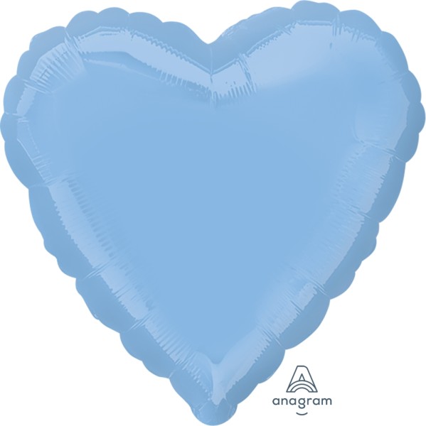 Anagram Folienballon Herz Pastel Blue 45cm/18"