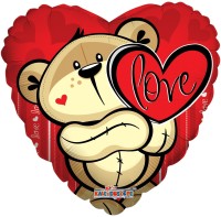 Kaleidoscope Folienballon Love Bear 45cm/18"  Kaleidoscope Folienballon Love Bear 45cm/18"