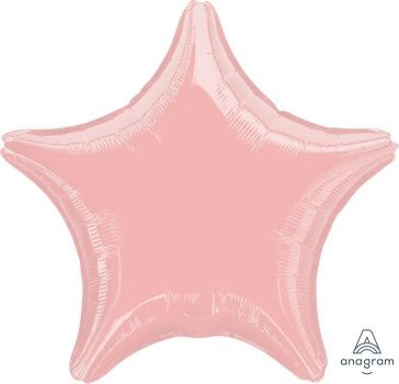 Anagram Folienballon Stern Metallic Pearl Pastel Pink 50cm/20"