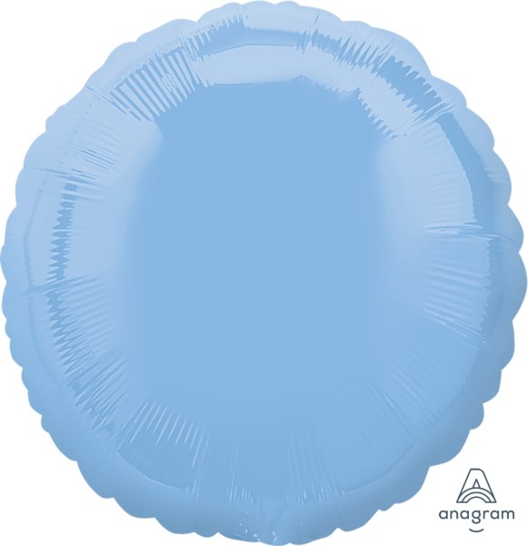Anagram Folienballon Rund Pastel Blue 45cm/18"
