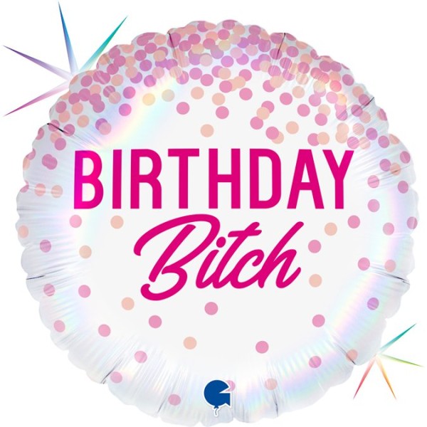Grabo Folienballon 45cm/18" Birthday Bitch
