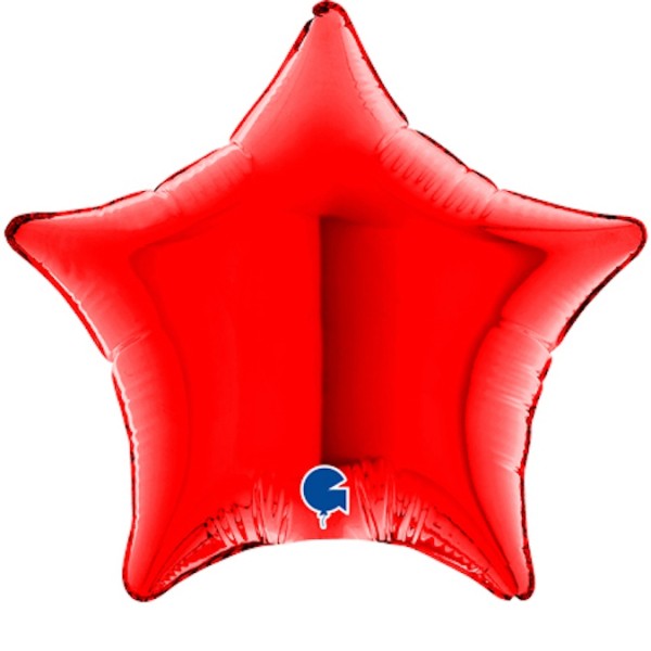 Grabo Folienballon Star Rot 10cm/4"