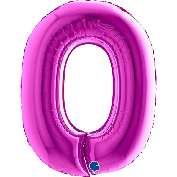 Grabo Folienballon Zahl 0 Purple 100cm/40"